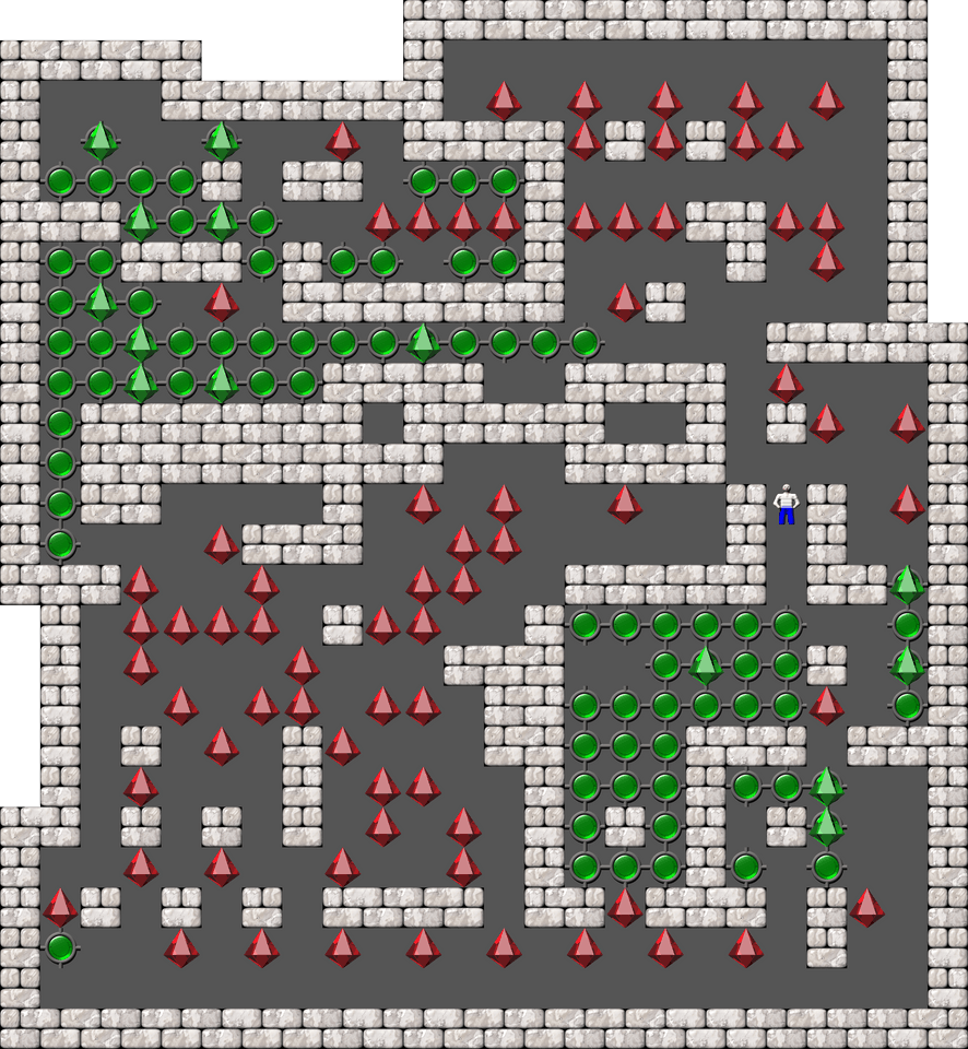 Sokoban Mass Remodel level 1355